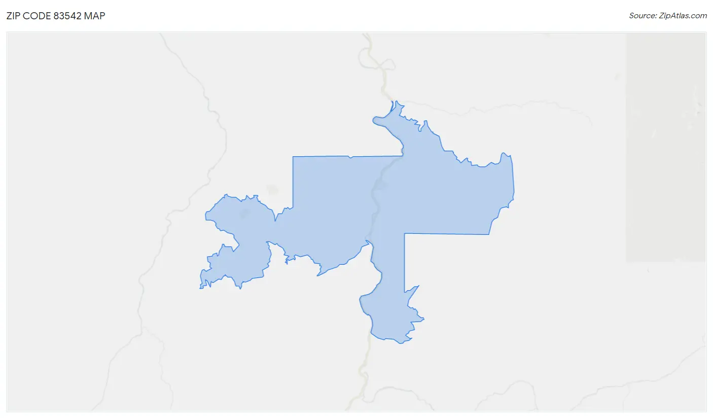 Zip Code 83542 Map