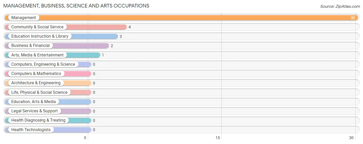 Management, Business, Science and Arts Occupations in Zip Code 84063