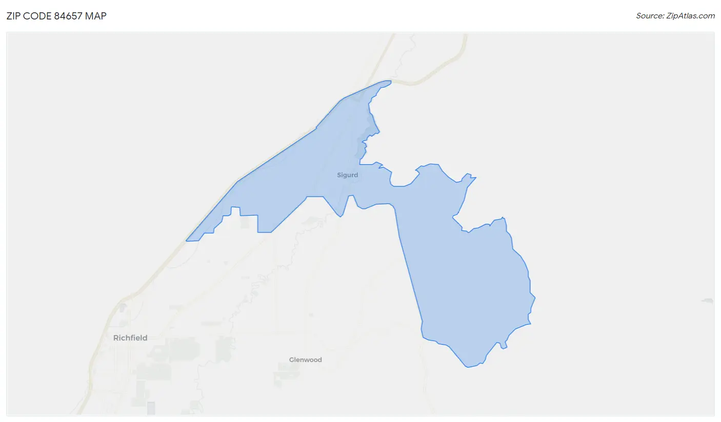 Zip Code 84657 Map