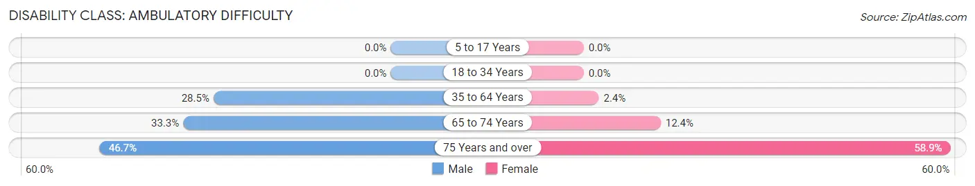 Disability in Zip Code 85618: <span>Ambulatory Difficulty</span>