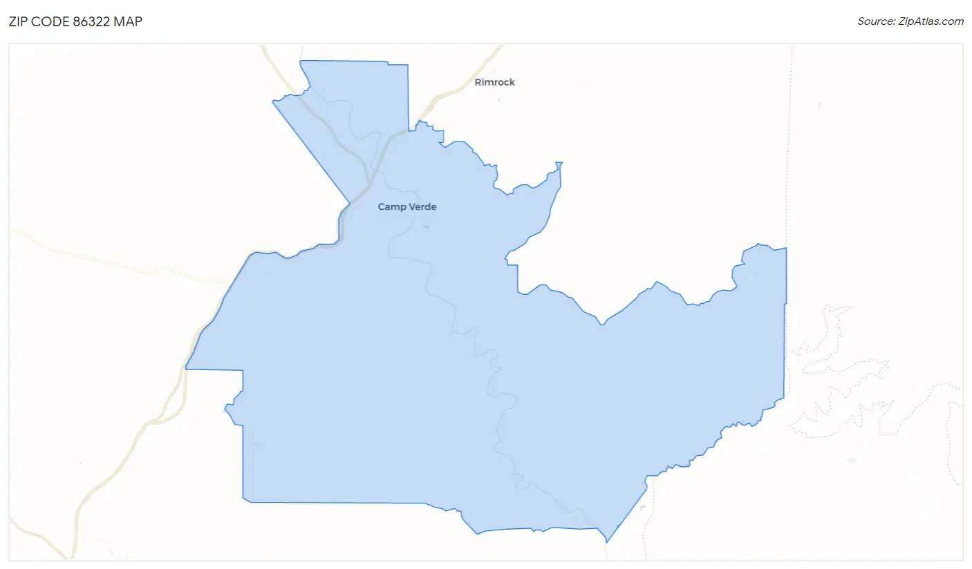 Zip Code 86322 Map