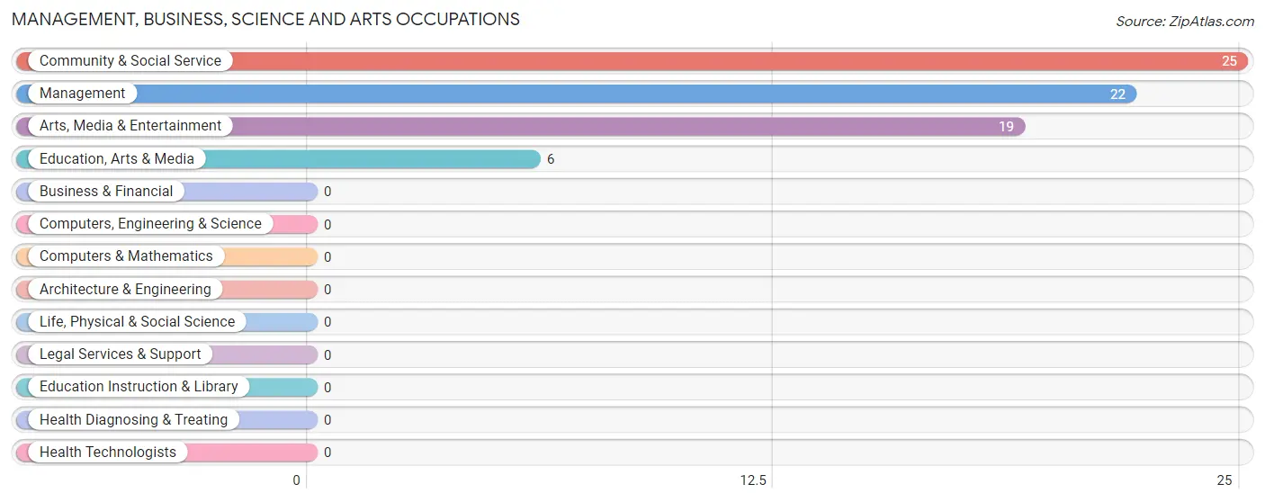 Management, Business, Science and Arts Occupations in Zip Code 86331