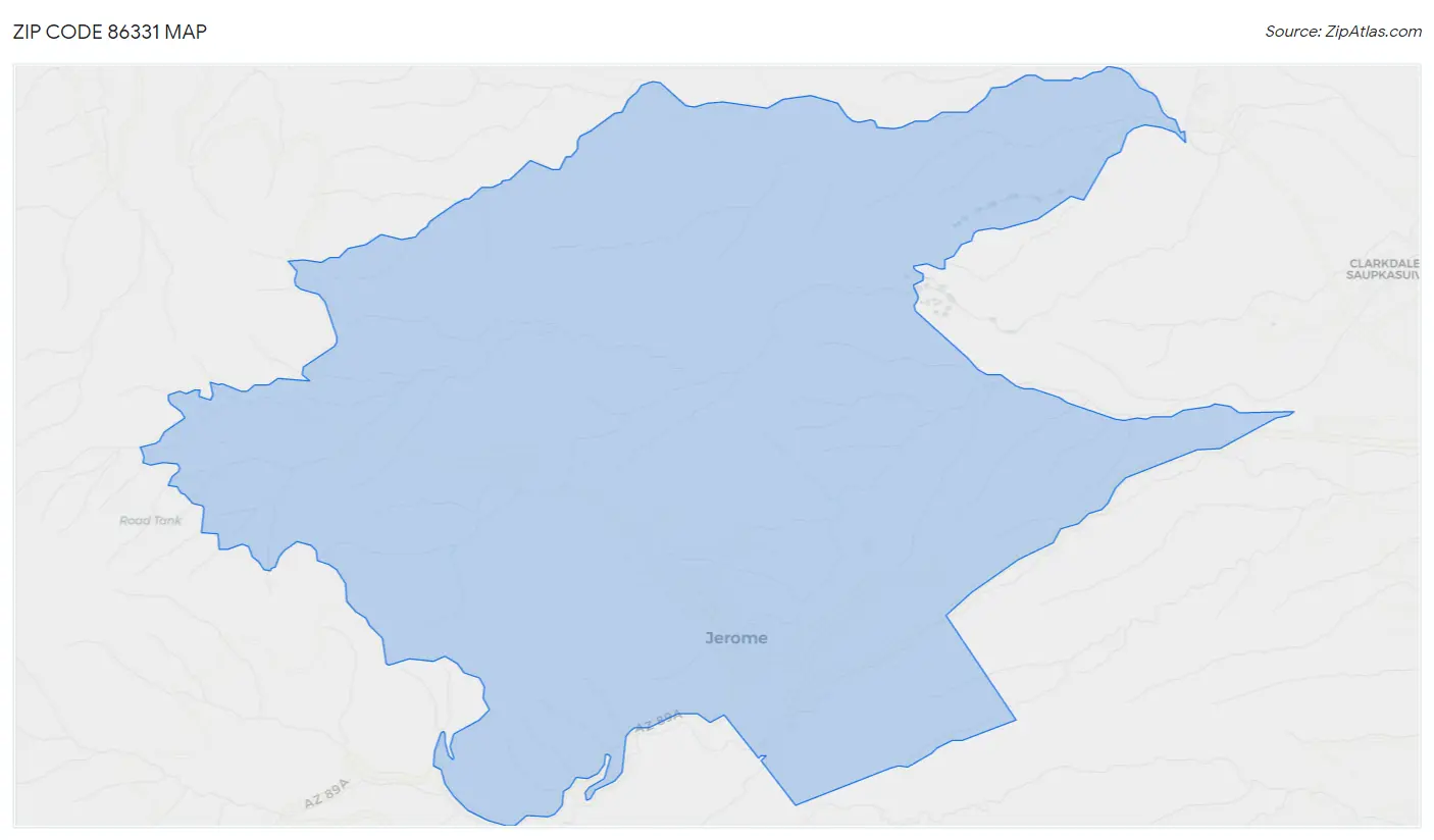 Zip Code 86331 Map