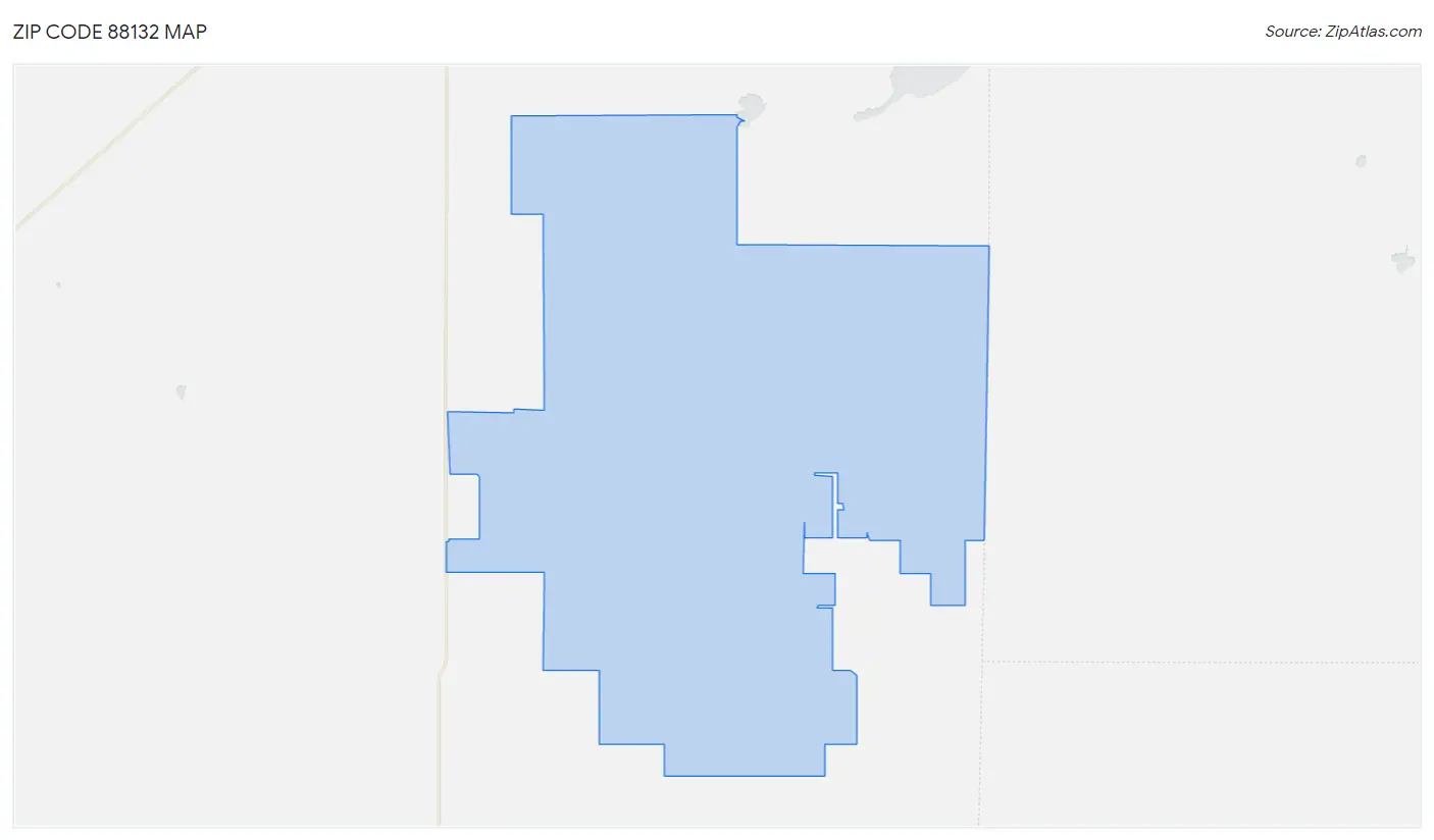 Zip Code 88132 Map