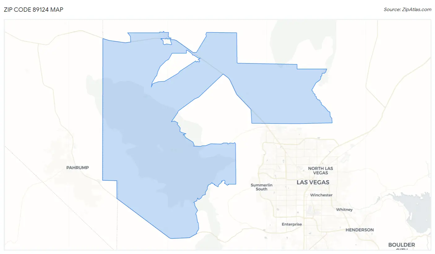 Zip Code 89124 Map