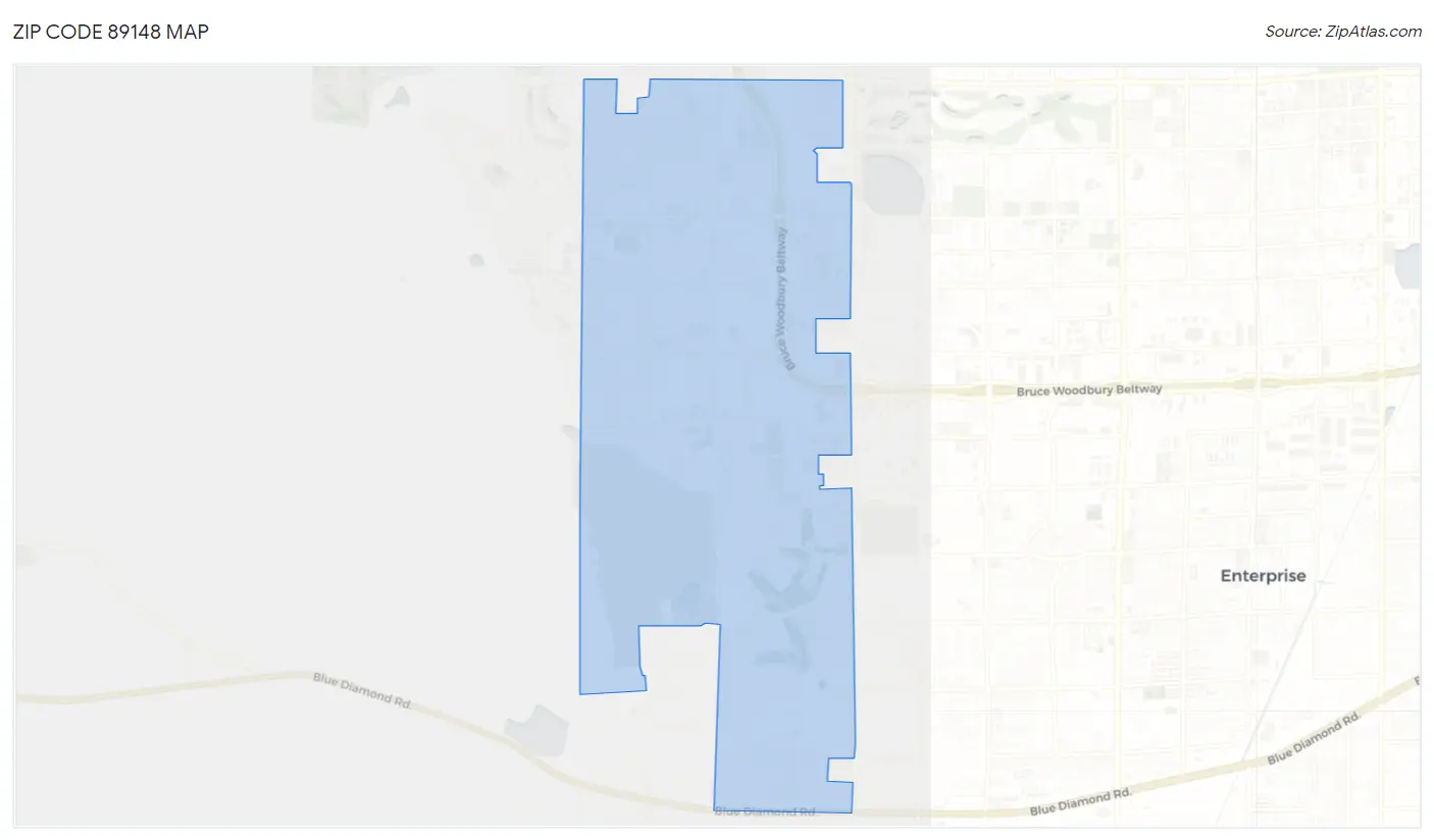 Zip Code 89148 Map