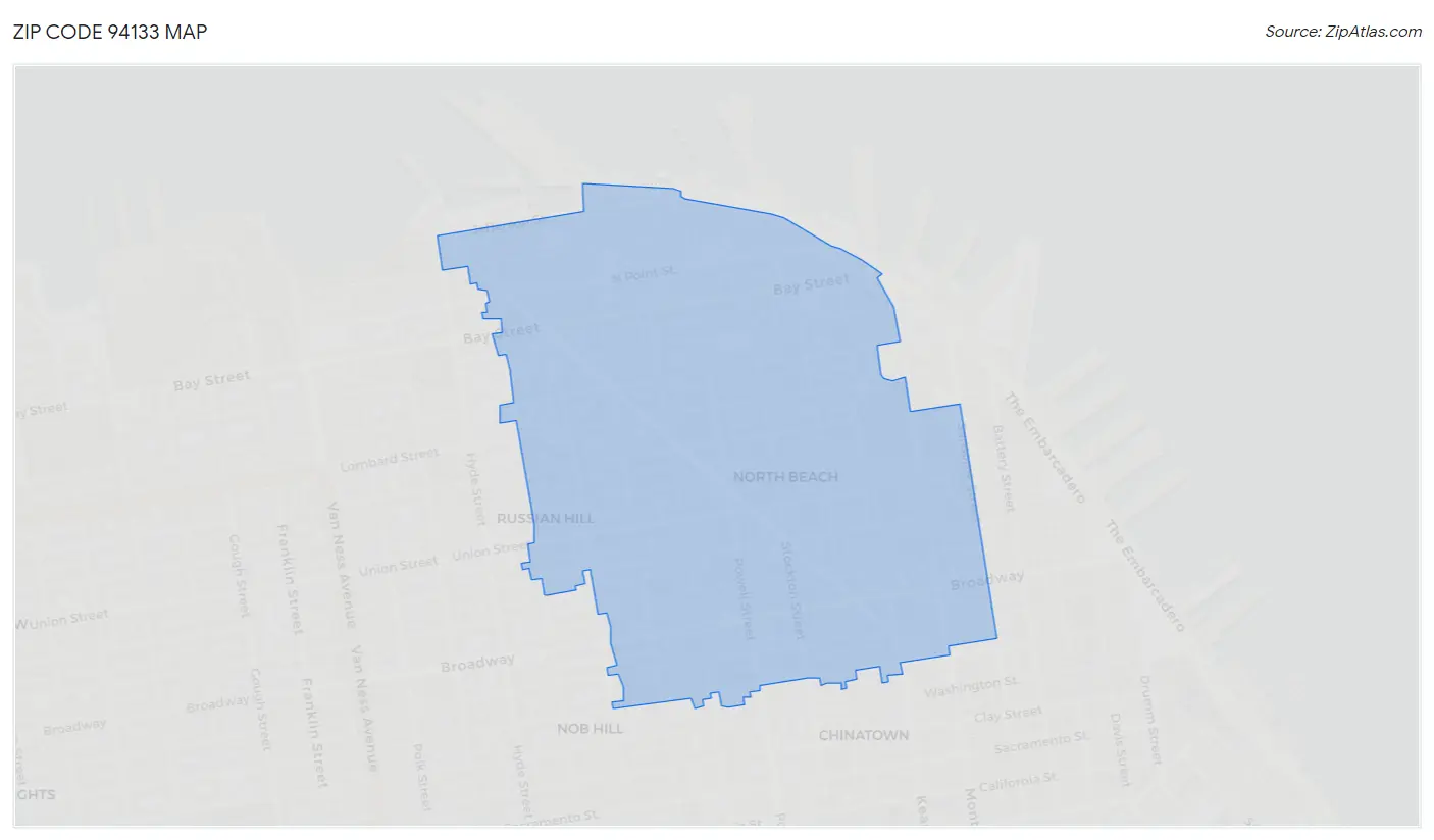 Zip Code 94133 Map