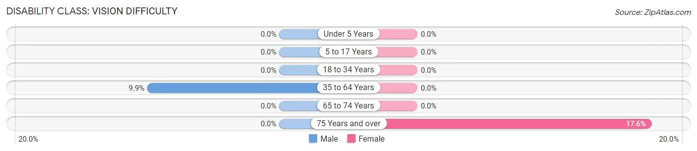 Disability in Zip Code 96020: <span>Vision Difficulty</span>