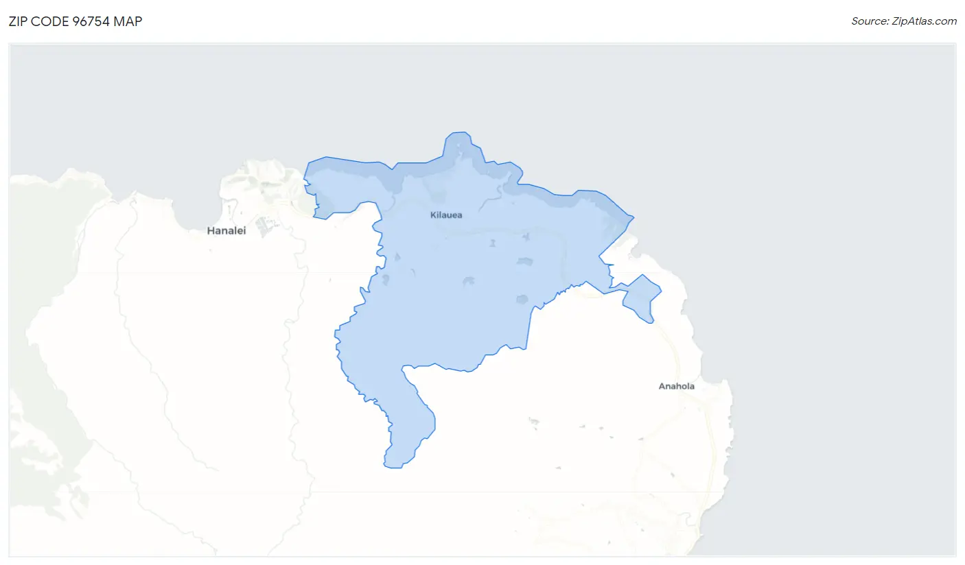 Zip Code 96754 Map