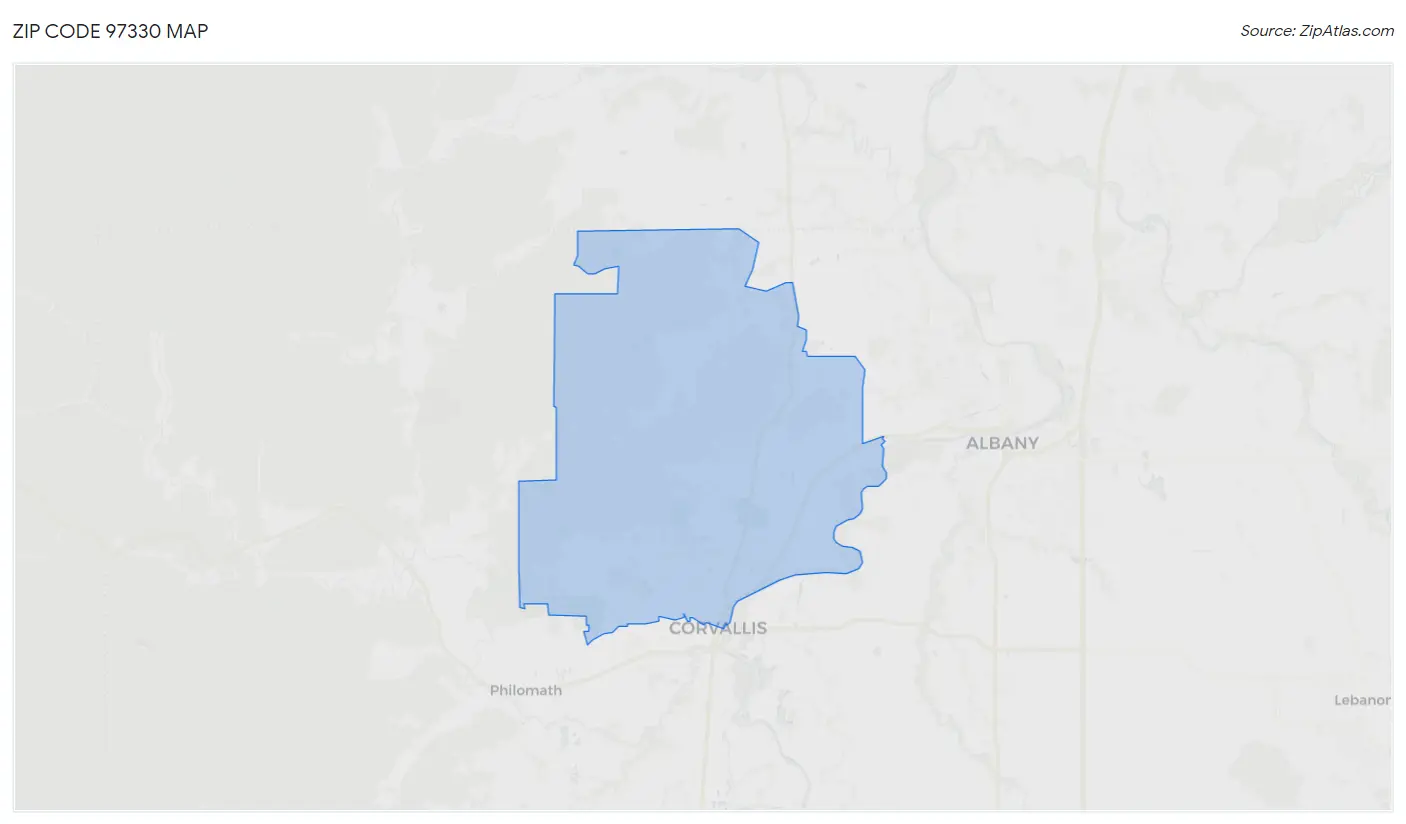 Zip Code 97330 Map