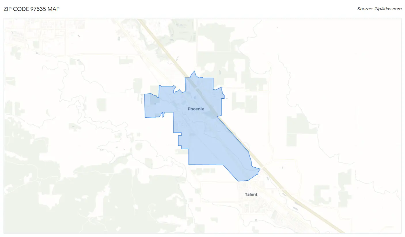 Zip Code 97535 Map