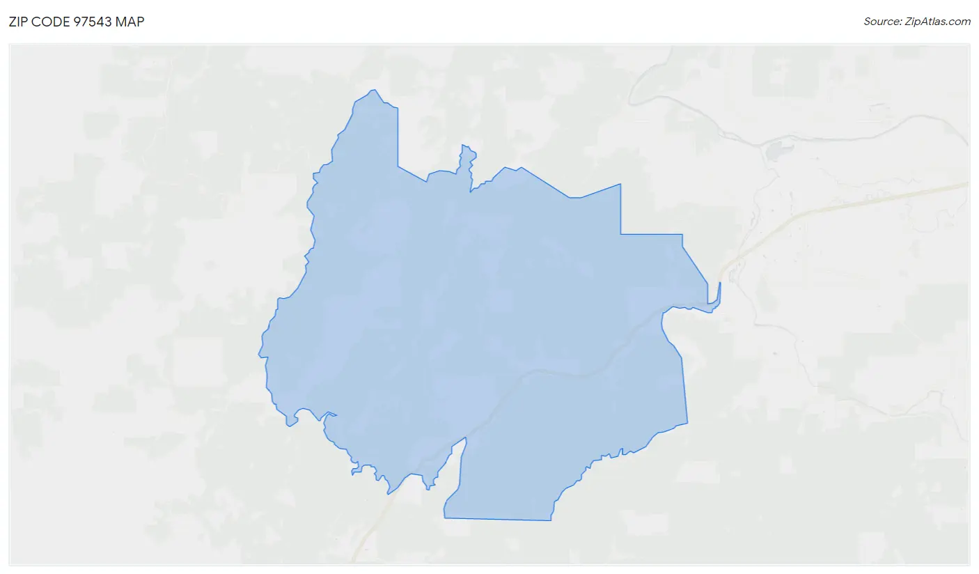 Zip Code 97543 Map