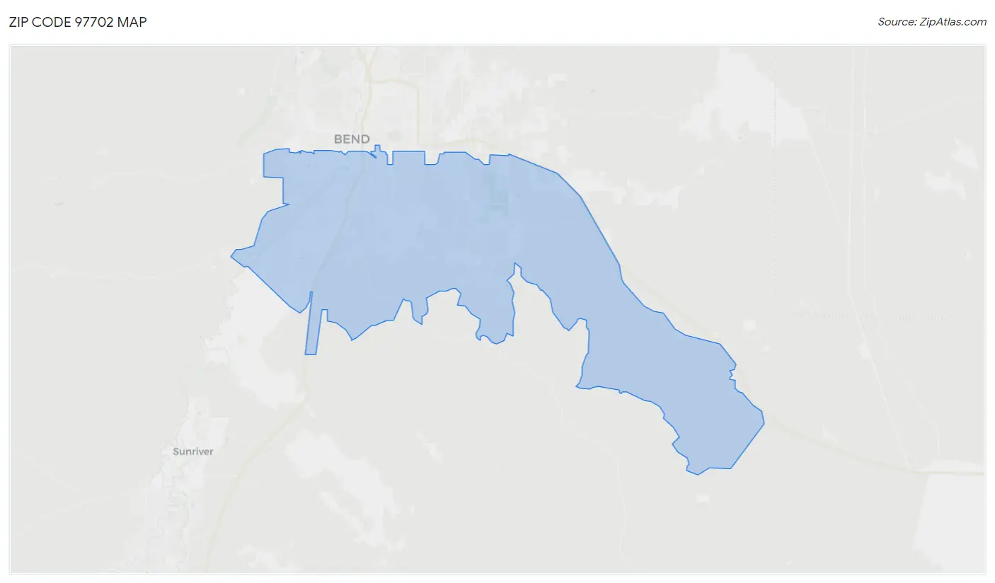 Zip Code 97702 Map