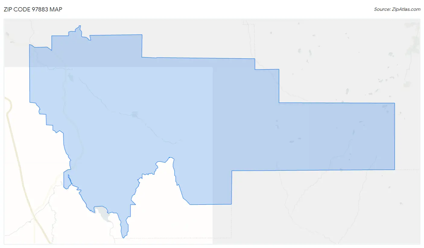 Zip Code 97883 Map