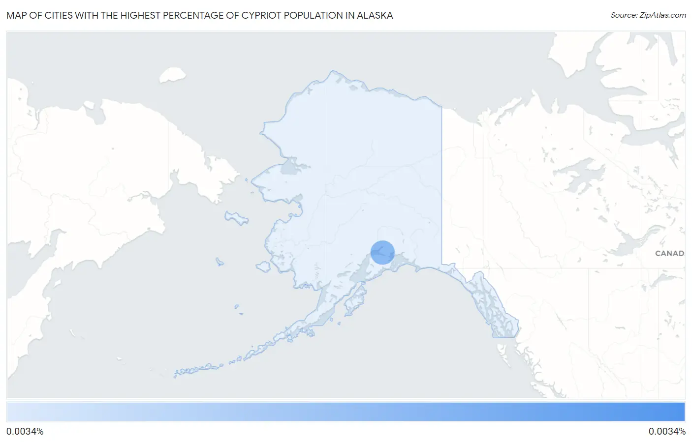 Cities with the Highest Percentage of Cypriot Population in Alaska Map