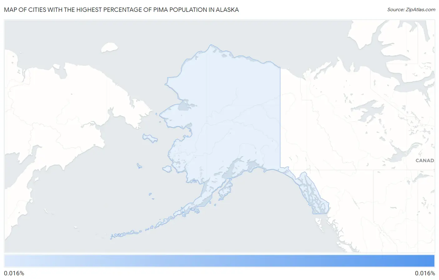 Cities with the Highest Percentage of Pima Population in Alaska Map