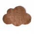 Children's velvet carpet, cloud shape, 70x100CM - CLOUDY Color Brown