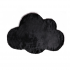 Children's velvet carpet, cloud shape, 70x100CM - CLOUDY Color Black