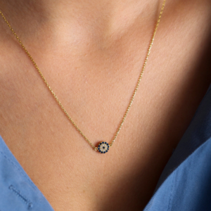 Embrace Positivity with Our Gold Evil Eye Necklace - Great Offer!