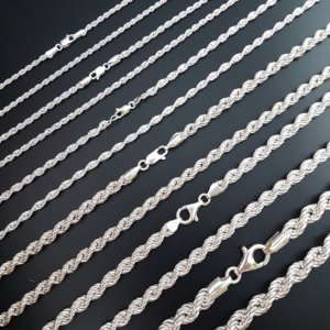 Sparkle in Style with Our Silver Rope Chain - Buy Now!