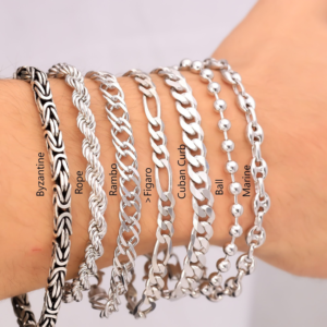 Elevate Your Style with Men Silver Chain Bracelet 925