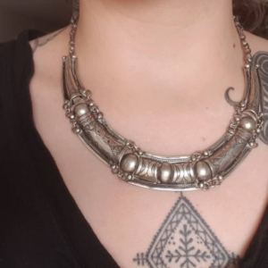 Ebony Tuareg Silver Necklace: Embrace the Timeless Beauty of Amazigh and Moroccan Heritage