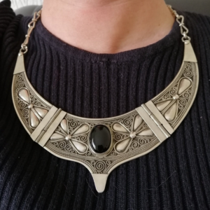 Exquisite Handmade Silver Tribal Necklace: Celebrate Tuareg, Berber, and Amazigh Artistry