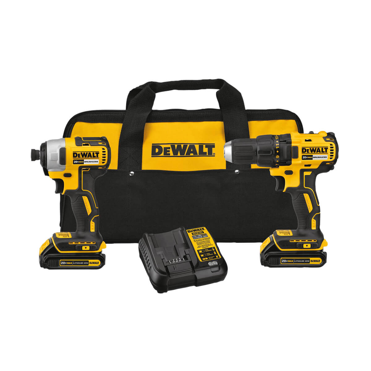 DEWALT 20V MAX* Li-ion Brushless Drill/Driver Kit