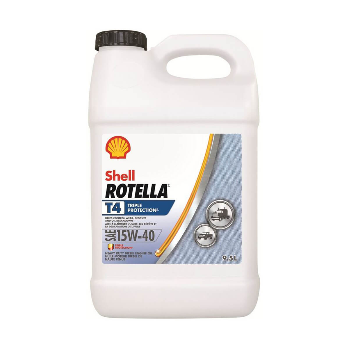 Shell Rotella® T4 15W-40 - 9.5 L