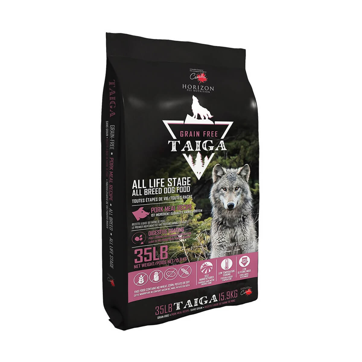 Horizon Taiga Grain Free All Stage Pork Dog Food - 15.9 kg