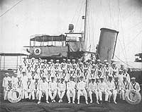 Photo # NH 88538:  Officers and men of USS Bainbridge, circa 1914-1916