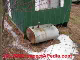 Mobile home oil tank (C) Daniel Friedman