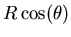 $R \cos (\theta)$