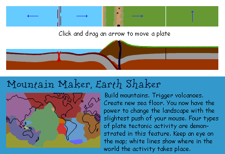 screen grab of Mountain Maker, Earth Shaker